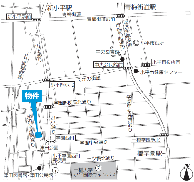 現地の案内図