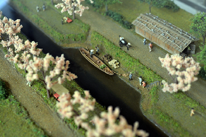 玉川上水模型の写真