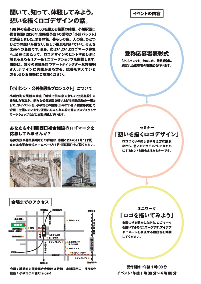 ロゴマーク募集イベントチラシ(裏面)
