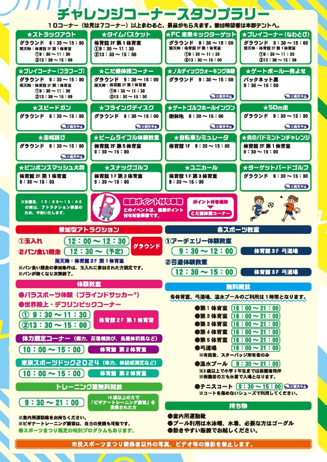 スポーツまつり裏