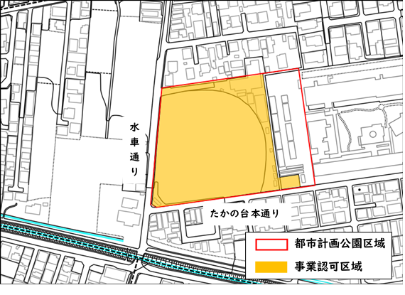 事業認可区域図