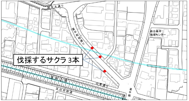 喜平町桜通り